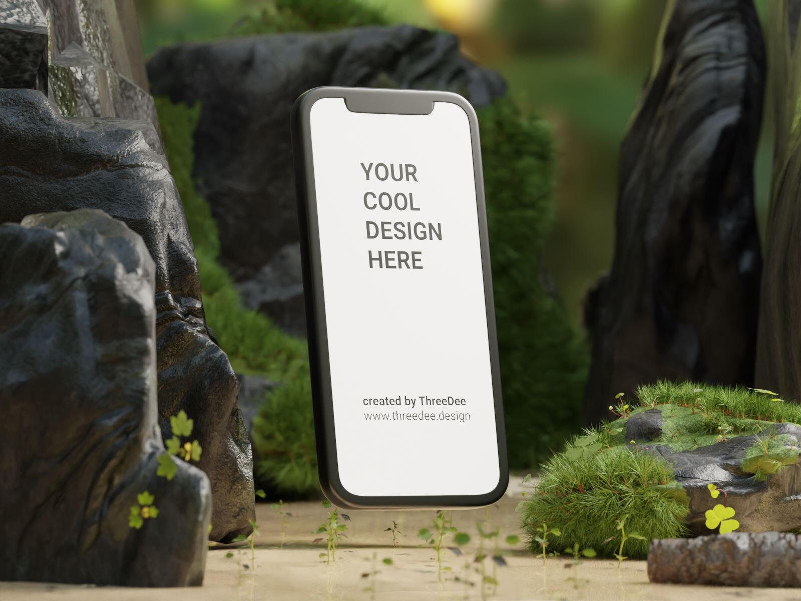 Free mobile 3D mockups scenes