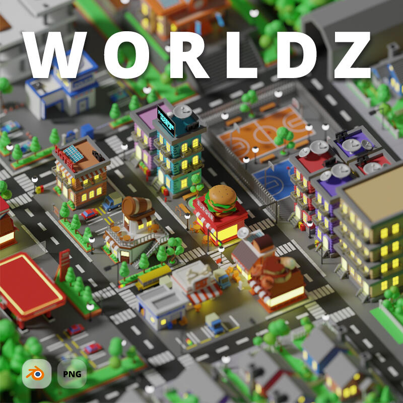 WORLDZ - Build your own 3D world with various city assets and world generator